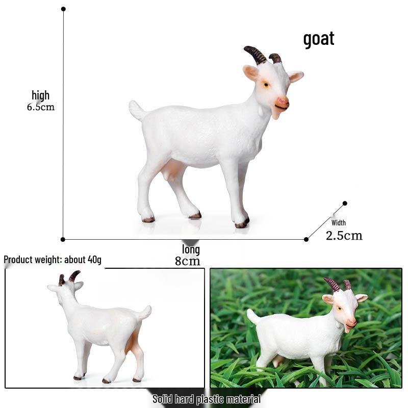 Wildlife Simulation Model: Tiger, Lion, Panda, Elephant, Rhinoceros, Kangaroo, Leopard, Horse, Sheep Toy Set