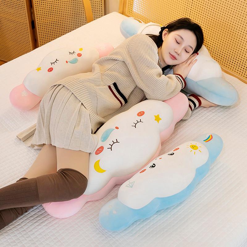 Adorable Cloud Plush Pillow Soft Creative Home Decor Therapeutic Cushions In Blue And Pink
