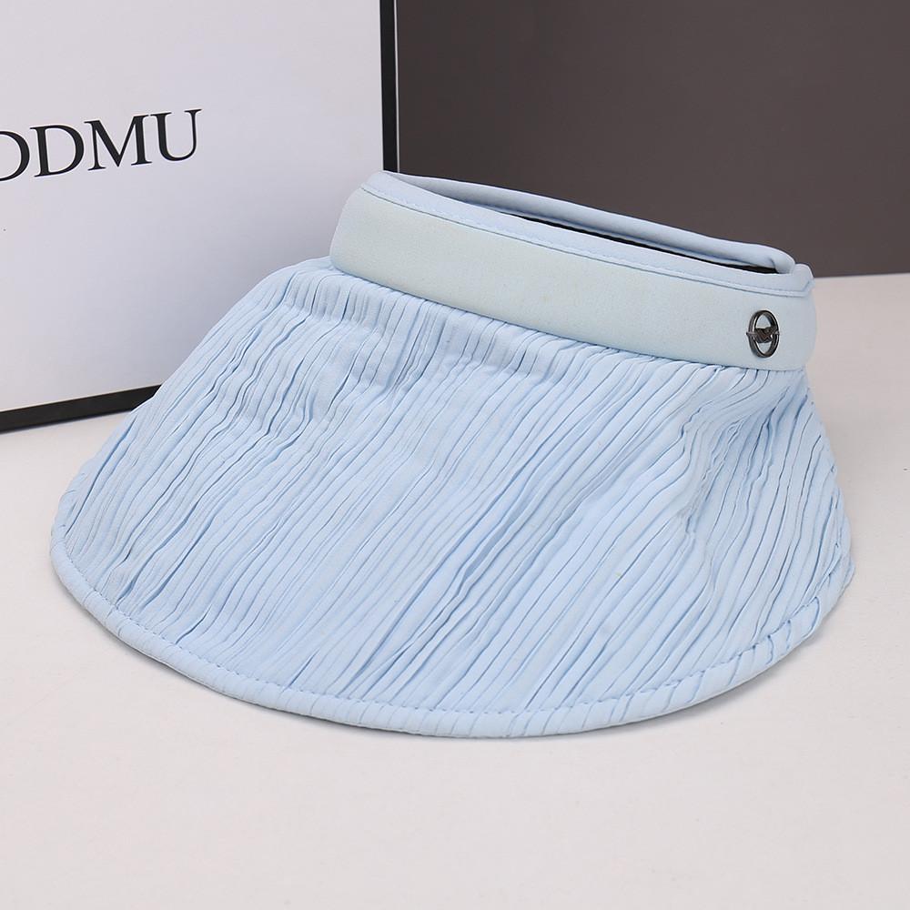 Summer Womens Black Vinyl Open Top Hat With Wide Brim For Sun Protection Sunhat For Outdoors