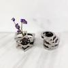 Vaso de Vidro de Cristal Criativo Círculo Sobreposto Geométrico Acessórios para Arranjo de Flores Vaso para Terrário Decoração de Casa