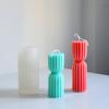 Zylinder Silikon Kerzenform DIY Streifen Kerzen Dinner Ornament Herstellung Gips Epoxidharz Formen Heimdeko Handgemachte Geschenke