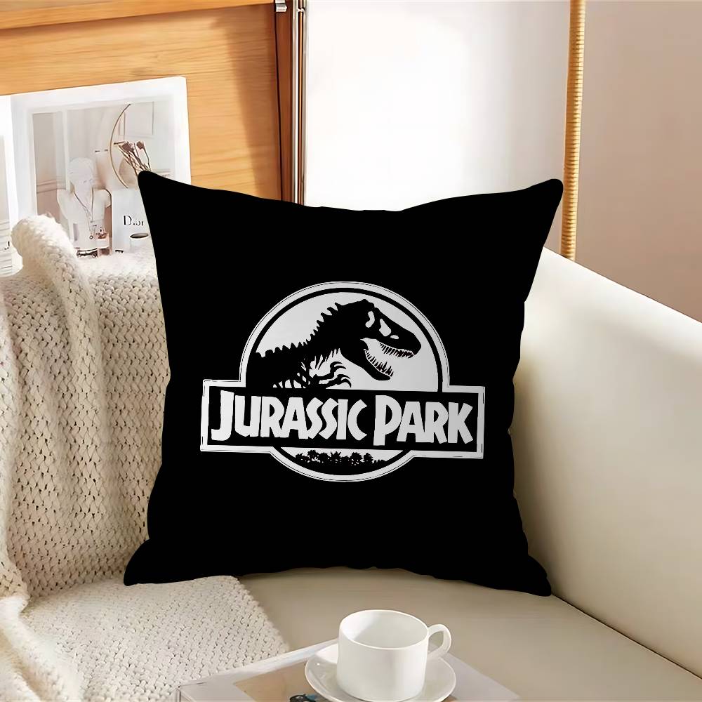 

Movie J-JurasskS P-Park D-Dinosaur Pillow Case Removable Washable Cushion Cover – All-Season Soft Linen 12x12Inch