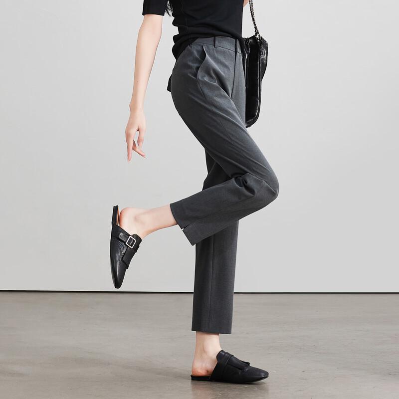 SOFSIL Women's High-Waist Straight-Leg Ankle Pants