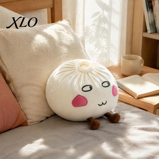 Comfortable Stuffed Toy Gift Cute Dumpling Plush Pillow, Steamed Bun Toy, Soft Lazy Cartoon Decorative Cushion Sofa Cushion, 28/40cm Home Decor