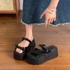 Sandals Small Fashion Popular Cool Slippers 2025 Spring New Muffin Thick Sole Heightening Slippers Women's Summer Wear