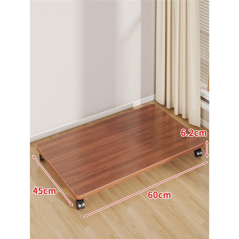 Multi-Purpose Movable Storage Tray with Casters: Floor Stand, Shelf, Bracket, and Container