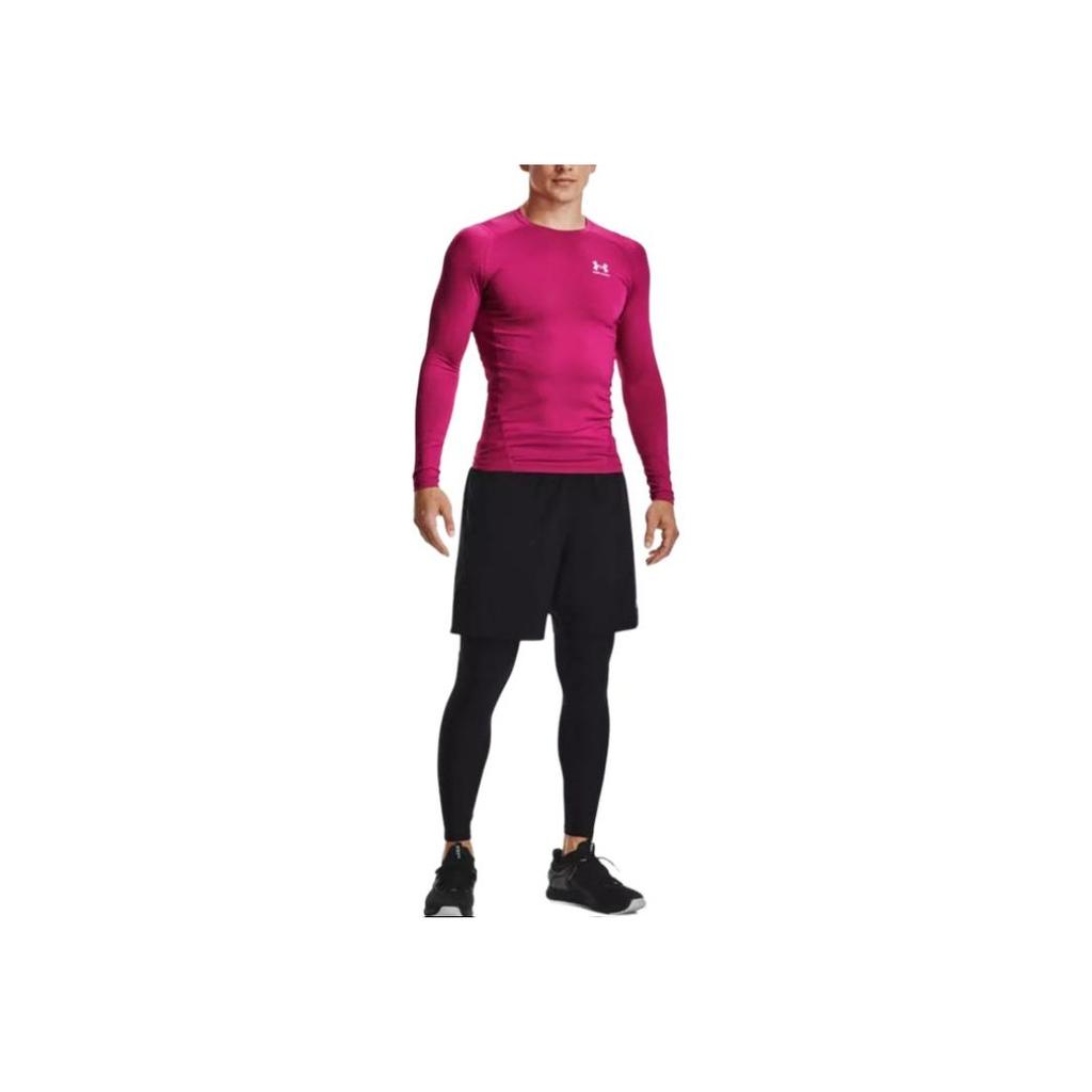 Under Armour HeatGear Compression Breathable Training Running Fitness Pants Men Bottoms Black 1361586-001