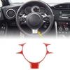 ABS Red Steering Wheel Trims Cover For Toyota 86 Subaru BRZ 17-21