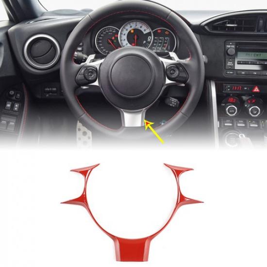 ABS Red Steering Wheel Trims Cover For Toyota 86 Subaru BRZ 17-21