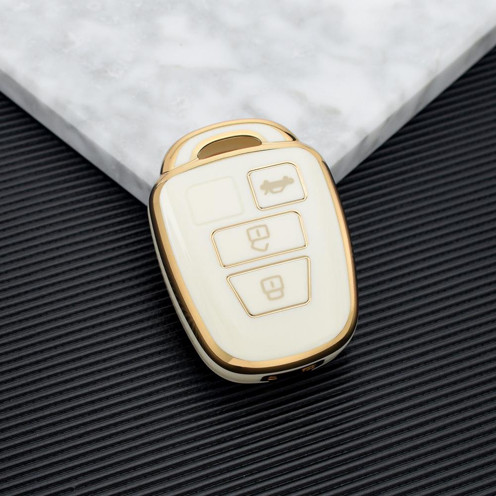 3 Buttons Soft TPU Car Key Case Cover for Toyota Corolla Fielder Vitz Rav4 MK4 Rav 4 Remote Shell Fob Holder Protector