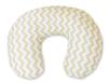 Bean-shaped Nursing Pillow, Removable - Beige Chevron