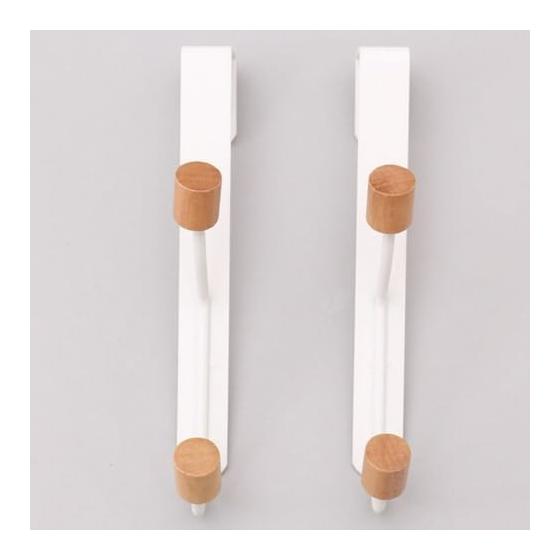 NITORI Door Hanger Tovar 1 Row Set of 2 White NITORI 8470601