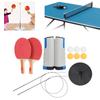 Table Tennis Rackets Balls Net Soft Shaft Kit Indoor Training Device for Children Kids