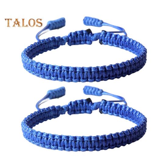 

2/3/4/8/10 шт. Синие браслеты дружбы, ручная работа, плетеная веревка, регулируемый плетеный браслет, символические цвета для значимых благословений символа единства 2pcs