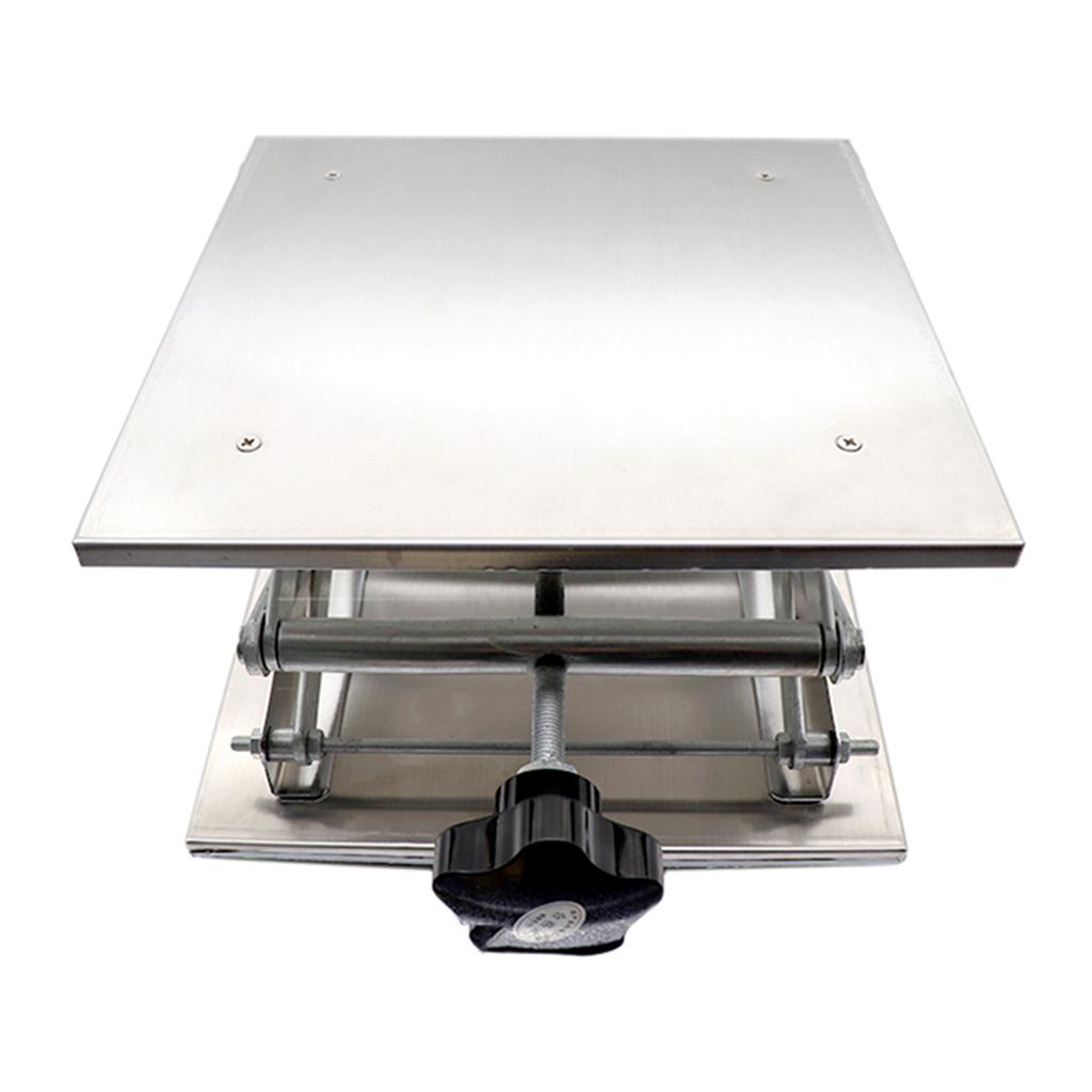 Stainless Steel Lift Tables Mini Portable Lab Lifting Platform Stand Rack for Chemistry Biology Experience Soldering