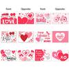 6PCS Valentines Party Scratch Off Cards Set Includes 8 Love Sticker Practical Paper Craft For Couple Game Night Activities
