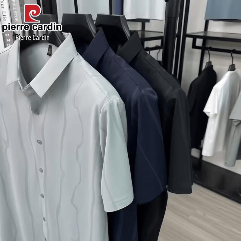 Pierre Cardin Men's Ice Silk Stripe Polo Shirt