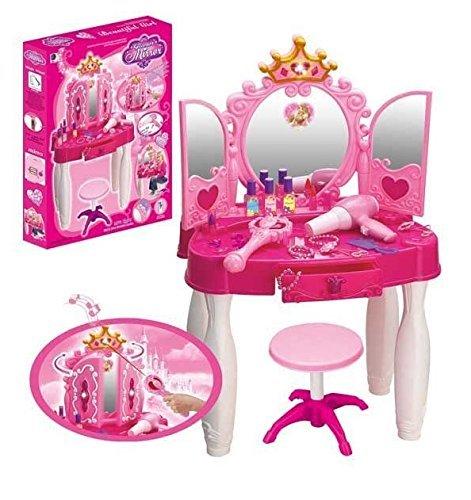 

Дверца открывается и закрывается автоматически с помощью входящей в комплект стильной волшебной подставки для зеркала и мини-палки для туалетного столика!