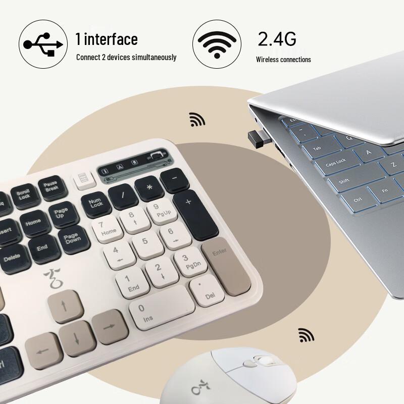 ZIGUANG Xuan Niao KM500W Wireless Keyboard Mouse Combo