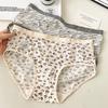 Big Size Ladies Spring Summer New Sexy Leopard Print No Trace Antibacterial Bottom Crotch In Waist Triangle Underwear