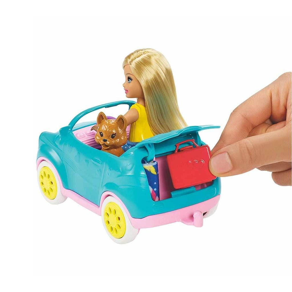 Barbie Fun Camping with Cute Car and Trailer Set 3 and FXG90 [Online Exclusive] Chelsea! (Doll Included) [Dress-Up Doll] [Ages Up]