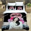 Lana Del Rey Bettwäsche Set Druck Mit Kissenbezug Bett Weiche Bettdecke Weich Einzel Doppel Queen Super King-Größe Abmessungen Abmessungen Luxuriöses Geburtstagsgeschenk