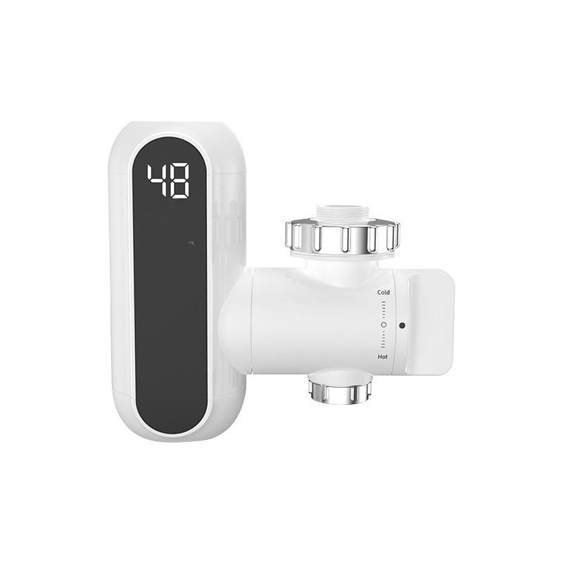 Electric Faucet Stainless Steel Hot and Cold Dual-purpose Faucet Temperature Digital Display Electricity Isolation Instant Hot Water Faucet