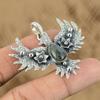 Sterling Silver Pear Labradorite Stone Wedding Eagle Anniversary Mother Pendant