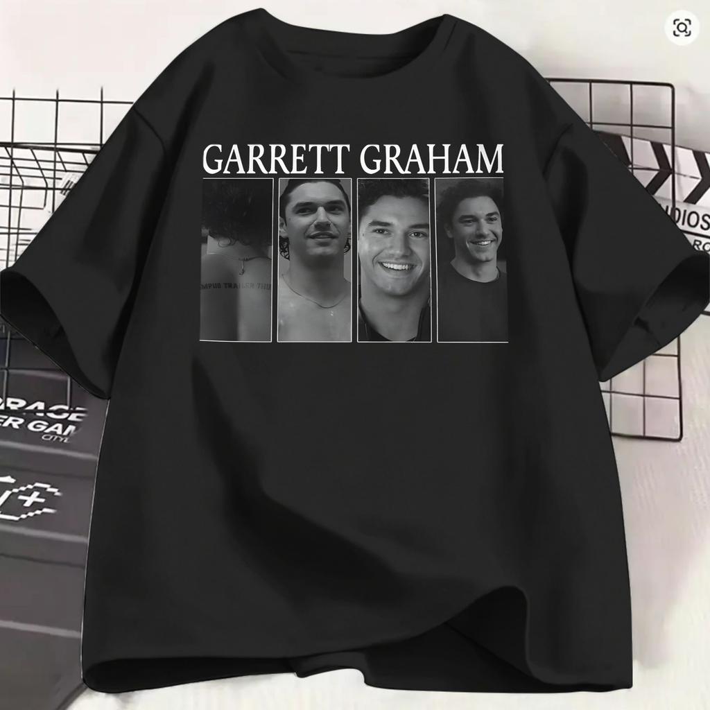 Offcampus Tshirts For Unisex Garret Graham Funny Pure Cotton Tee Shirt Round Collar Short Sleeve T Shirt Graphic Printed Clothing