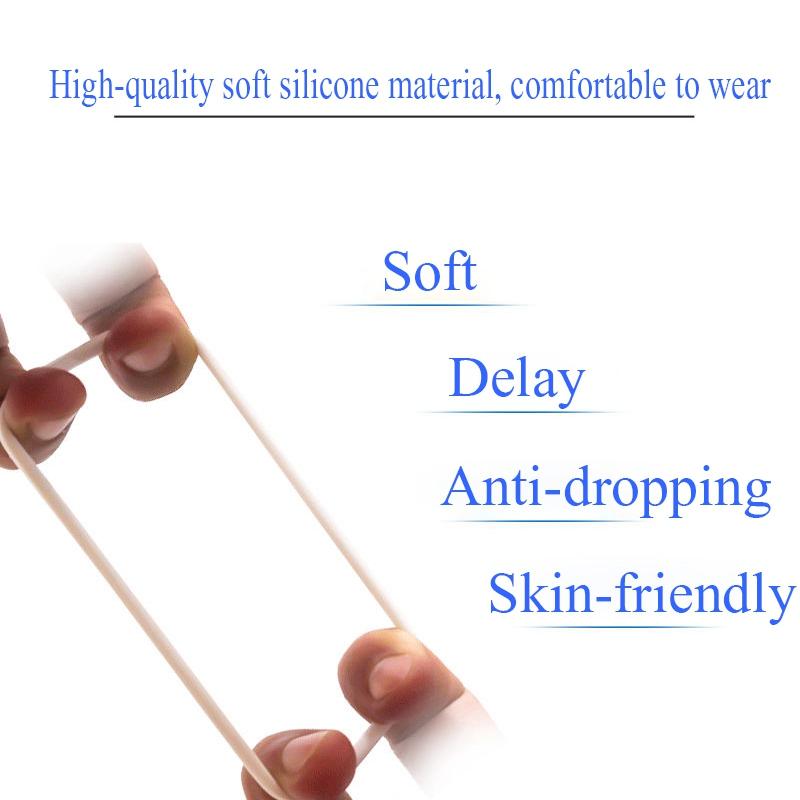 2PCS Silikon Männliche Vorhaut Corrector Widerstand Ring Verzögerung Ejakulation Penis Ringe Sex Spielzeug für Männer Täglich/Nacht Cock ring