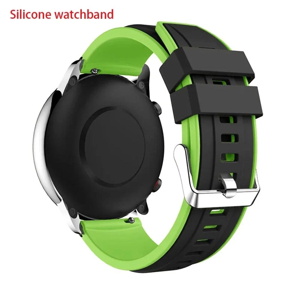 Silicone 20mm 22mm Watch Strap For Samsung Galaxy Watch 7/6/5 Pro 44mm 40mm 4 6 Classic 43mm 47mm Bracelet Sports Band Wristband