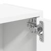 Bookshelf White 40x24x102 cm Engineered Wood