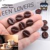Handmade Chocolate Resin Coffee Bean Accessories for Jewelry, Hair Clips, and Phone Cases