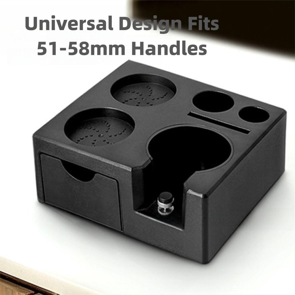 Multifunktionale Kaffee-Tamper-Station Platzsparend Höhenverstellbar Kaffeegeschirr-Aufbewahrung Rutschfeste Kaffee-Organizer-Box