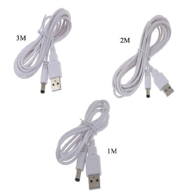 USB DC5V 5,5 x 2,5mm Ladekabel USB2.0 DC5V Netzstecker 100/200/300CM
