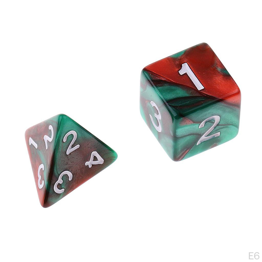 7pcs Polyhedral Dice For Dungeons And Dragons Table Games