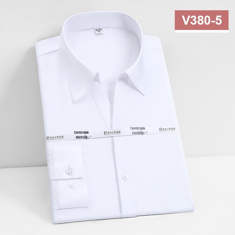 Unisex Long Sleeve Bamboo Fiber Non-Iron Shirt - High Drape and Elastic, Available In Stock.