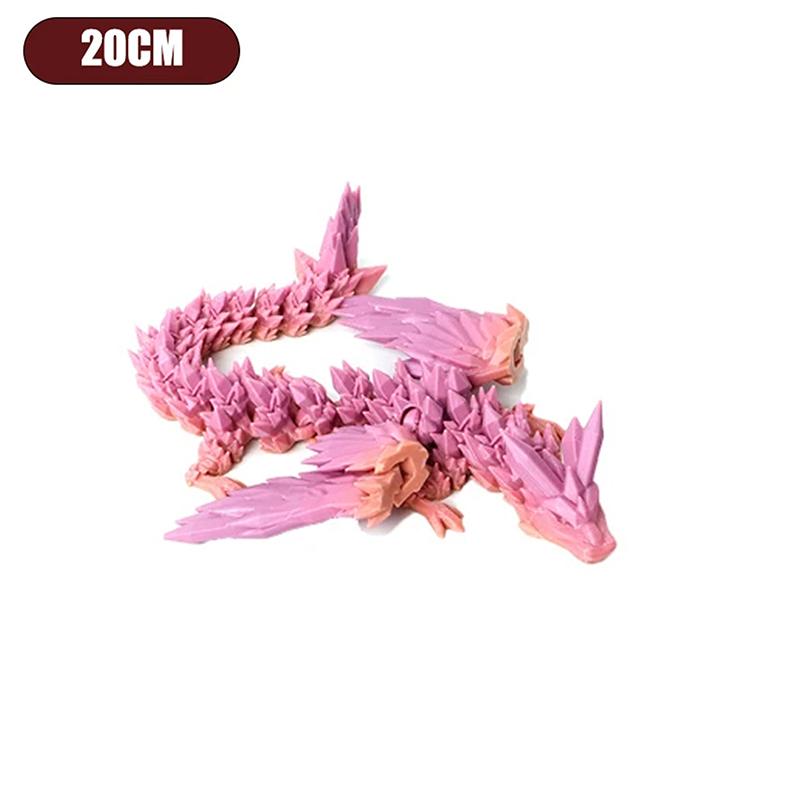 Drukowane w 3D Ozdoby do Salonu Feilong Wieloprzegubowy Ruchomy Smok ze Skrzydłami Dekoracja Stołu do Domu