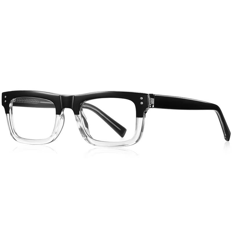 

Transparent Black Frame Square Prescription Glasses Women Men Anti Blue Rays/Nearsighted/Hyperopia/Bifocal Optical Eyeglasses Single Version&1.56&None прозрачный черный