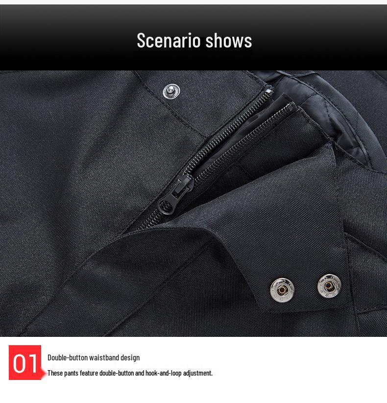 All-Season Windproof Motorcycle Riding Pants | Anti-Fall & Cold Protection for Outdoor Racing