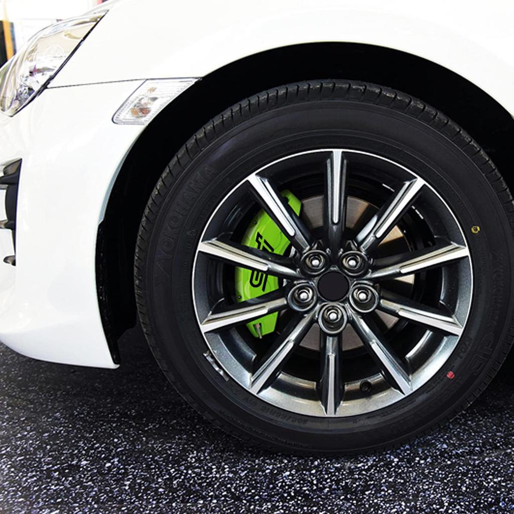 SPIRIT BEAST STI Subaru Caliper Sticker Brake Caliper Cover Brake Caliper Sticker Waterproof High Temperature Cool Black