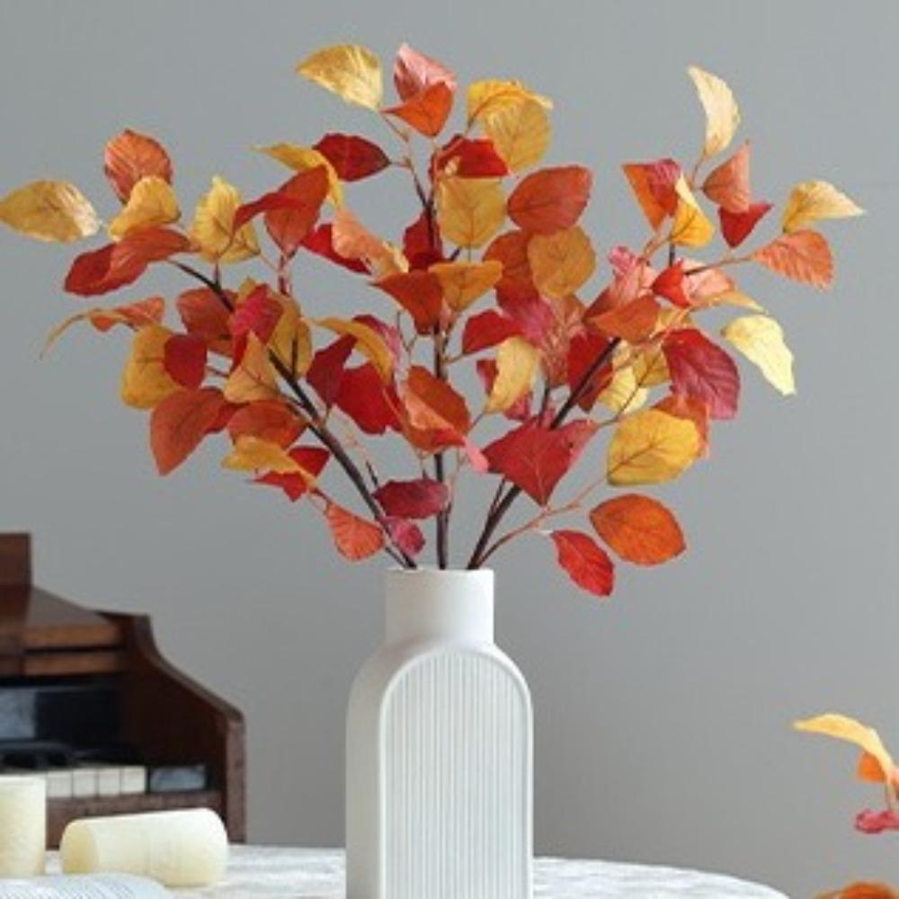 Kwiatowa Sztuczna Długa Gałąź Buka Luksusowe Zielone Rośliny Liście Wewnętrzna Podłoga