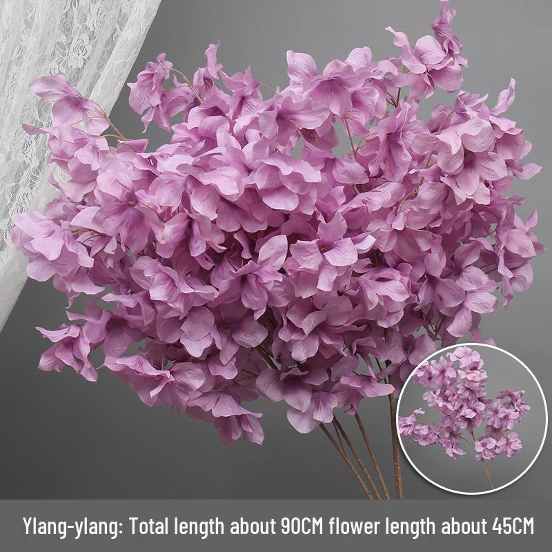 10-Piece Purple Floral Artificial Flower Set for Wedding and Aisle Decor