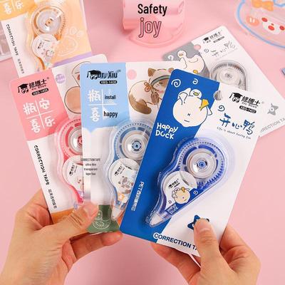 Sevimli Çizgi Film Morandi Düzeltme Bandı Seti, Yüksek Kapasiteli - Öğrenci Kırtasiyesi