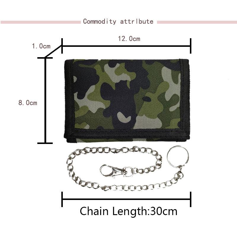 Нейлоновый тройной складной повседневный кошелек для мужчин — фото 11