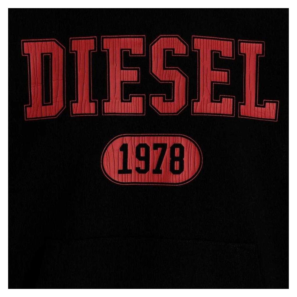 Diesel Mens Varsity Logo Hoodie