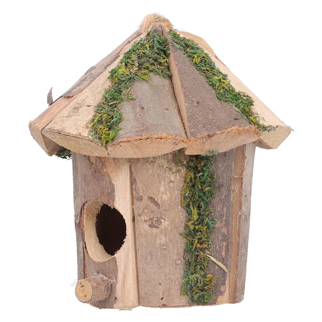 Innovative Bird House Wooden Hanging Small Exquisite Birdhouse for Outdoor Gardening Yard