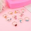 36 Pieces Kids Adjustable Rings Set Comfortable and Safe Finger Jewelry for Dress Up Imagination Boosting Accessories