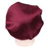 58Cm Solid Color Women Satin Bonnet Cap Night Sleep Hat Adjust Shower Caps
