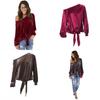Stylish Loose Off-shoulder Bow-tie Sweatshirt For Women In Solid Colors